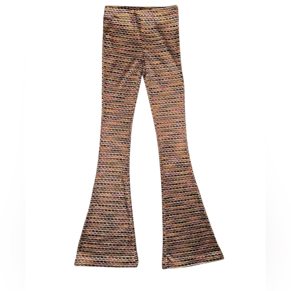 free people multicolor flare leggings